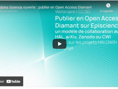 Parlons science ouverte : Publier en Open Access Diamant sur Episciences