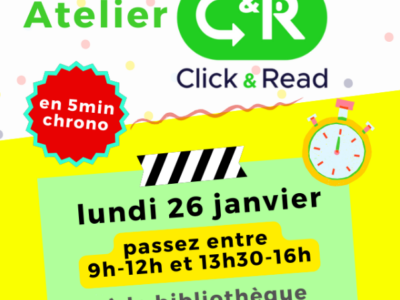 Atelier Click & Read à Metz le 26/01/26